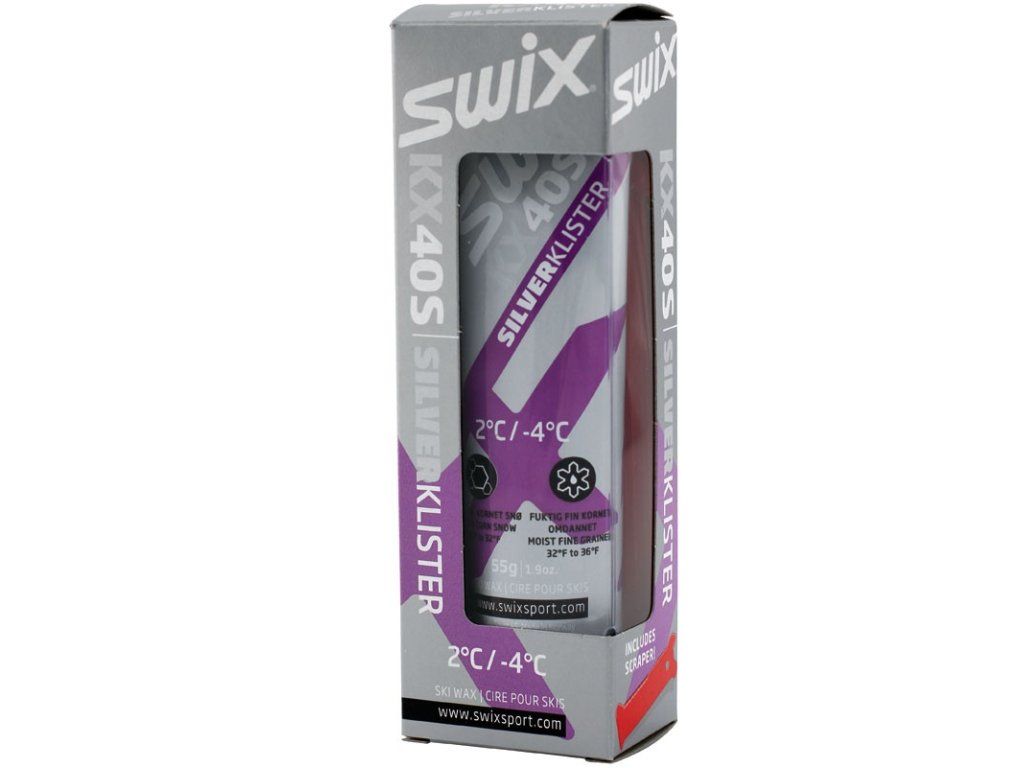 klister SWIX KX40S 55g fialovo/stříbrný +2/-4°C