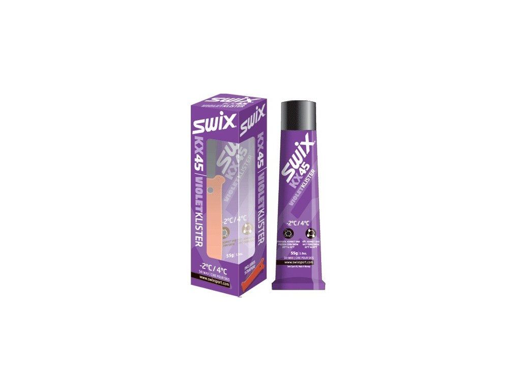 klister SWIX KX45 55g fialový -2/+4°C