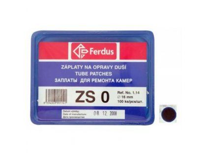 lepení Ferdus záplaty ZS0 16mm - 100ks