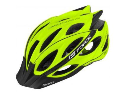přilba FORCE Bull fluo-černá