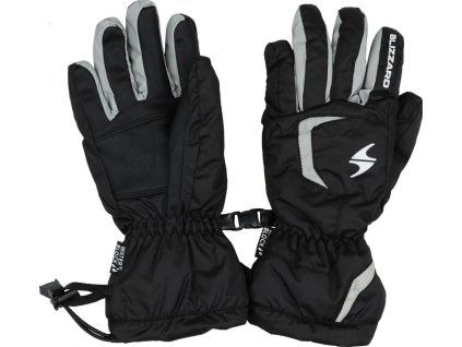 BLIZZARD Reflex junior ski gloves, black/silver