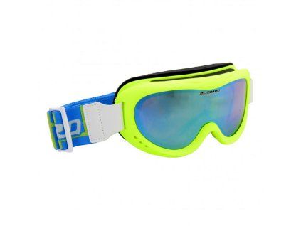 BLIZZARD Ski Gog. 907 MDAZO, neon green matt, smoke2, blue mirror