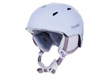 BLIZZARD Viva Demon ski helmet, white matt/silver squares