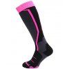Viva Allround ski socks junior, black/anthracite/magenta